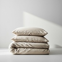 Silky Soft Bamboo Quilt Cover - Latte