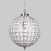 Casablanca Crystal Pendant Chandelier - Chrome