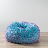 Shaggy Fur Bean Bag - Retro
