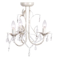 Harmony Leaf Chandelier 3 Light - White