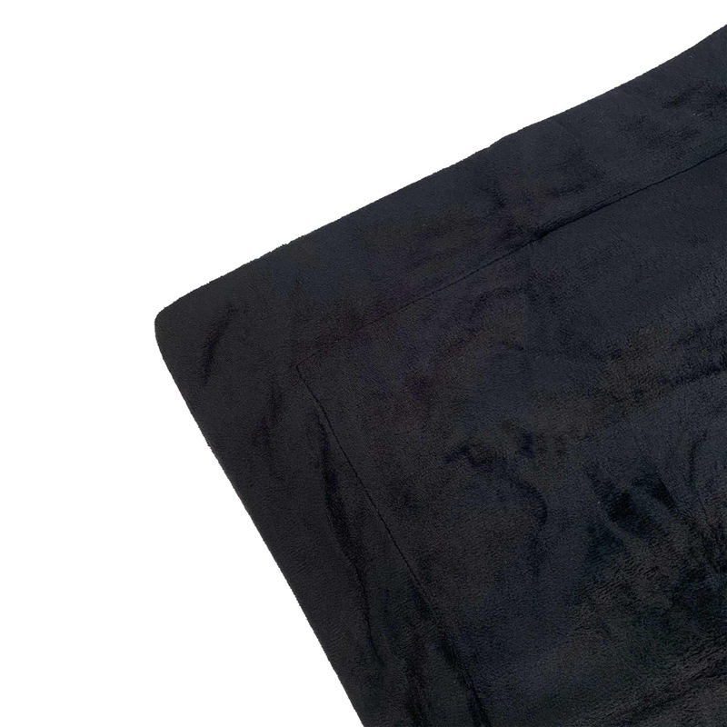 Fur Velvet Quilt Cover Black MyDeal