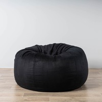 Pierre Fur Bean Bag - Black