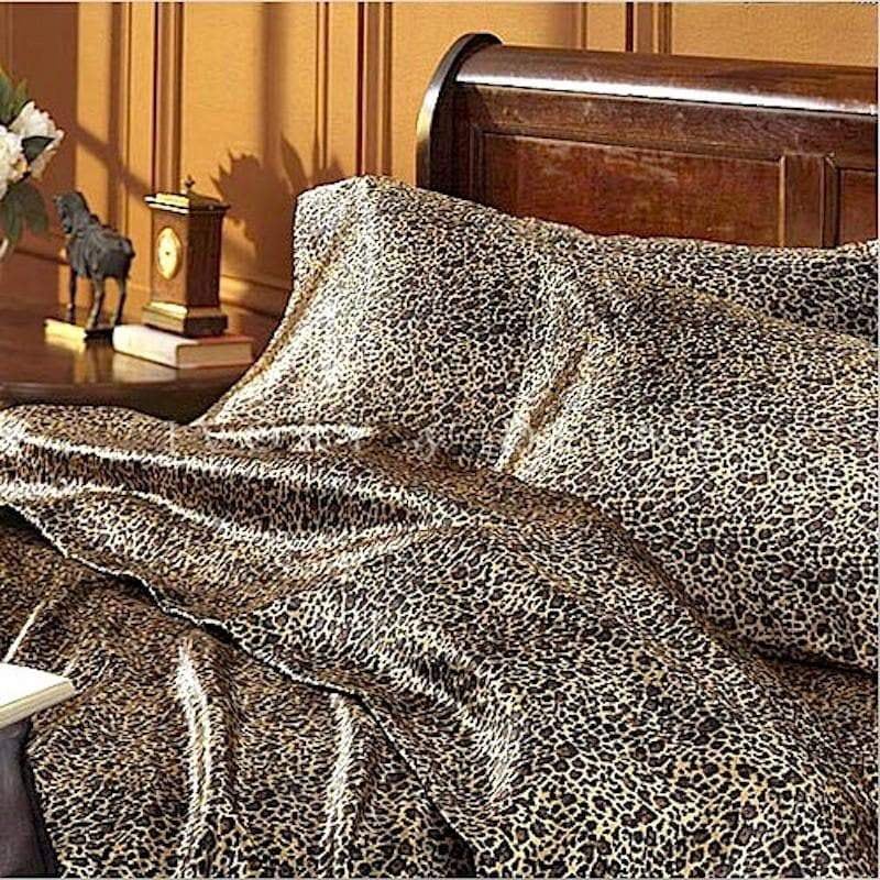 Buy Satin Sheet Set - Leopard Print - MyDeal Buy Satin Sheet Set - Leopard Print - MyDeal