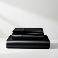 Satin Sheet Set - Luxury Black