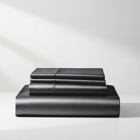 Satin Sheet Set - Charcoal Grey