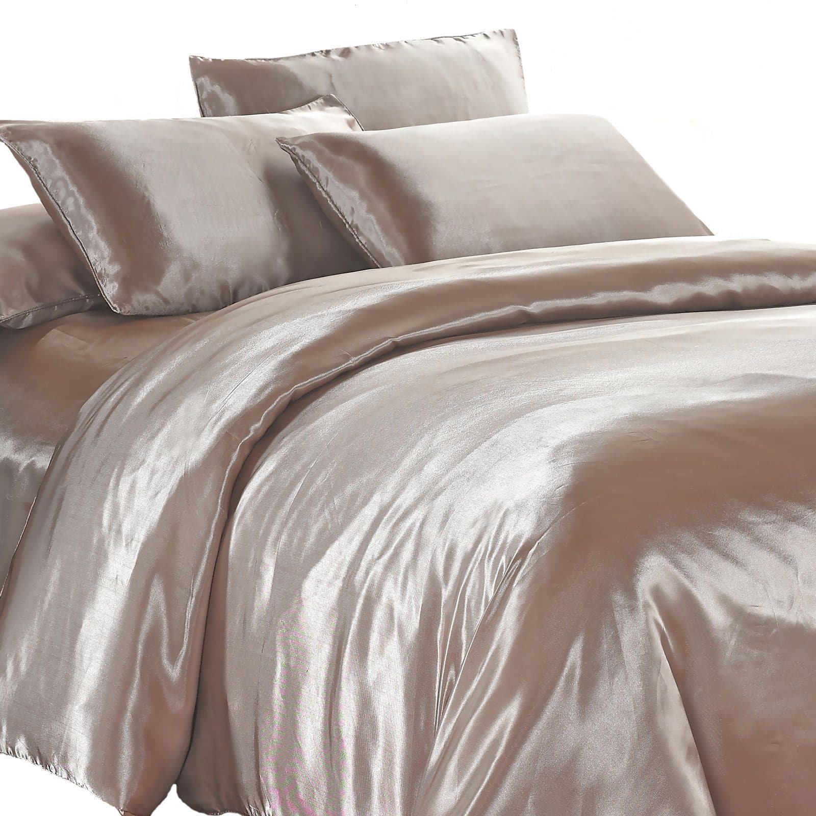 Satin Quilt Cover - Champagne Latte