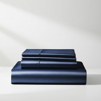 Satin Sheet Set - Navy Blue