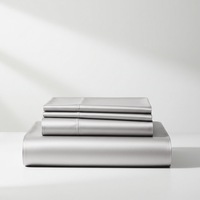 Satin Sheet Set - Silver