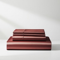 Satin Sheet Set - Wine Red