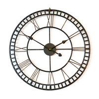Large Metal Wall Clock - Hampton