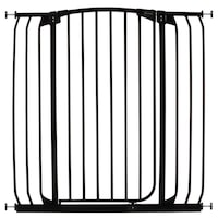 Extra Tall Baby Barrier Safety Gate in Black 100cm