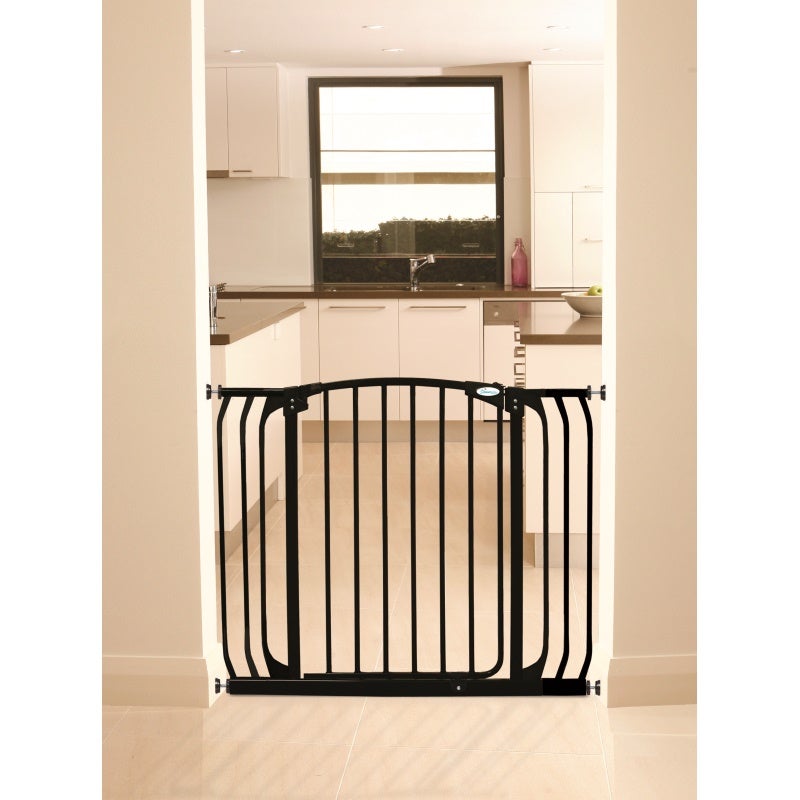 Chelsea Black Safety Baby Gate with 2 Extensions