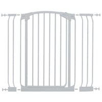 Chelsea Tall White Safety Baby Gate w/ 2 Extensions