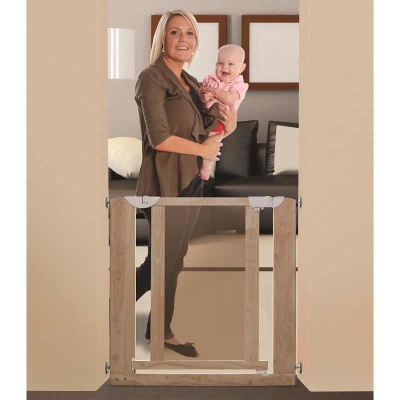 Murano Wooden Safety Baby Gate with Tinted Perspex Buy Safety Gates