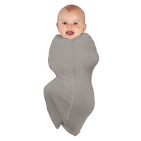 babystudio swaddlepouch organic cotton small (0-3m) - warm grey