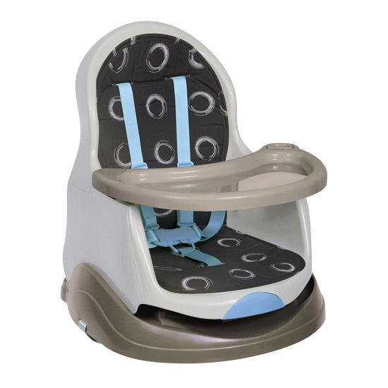 Deluxe Baby Reclining Booster Seat High Chair Grey