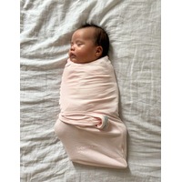 babystudio swaddlewrap cotton large (3-9m) - rose
