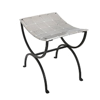 Accent Dining Hallway Bedroom Black Steel Bench