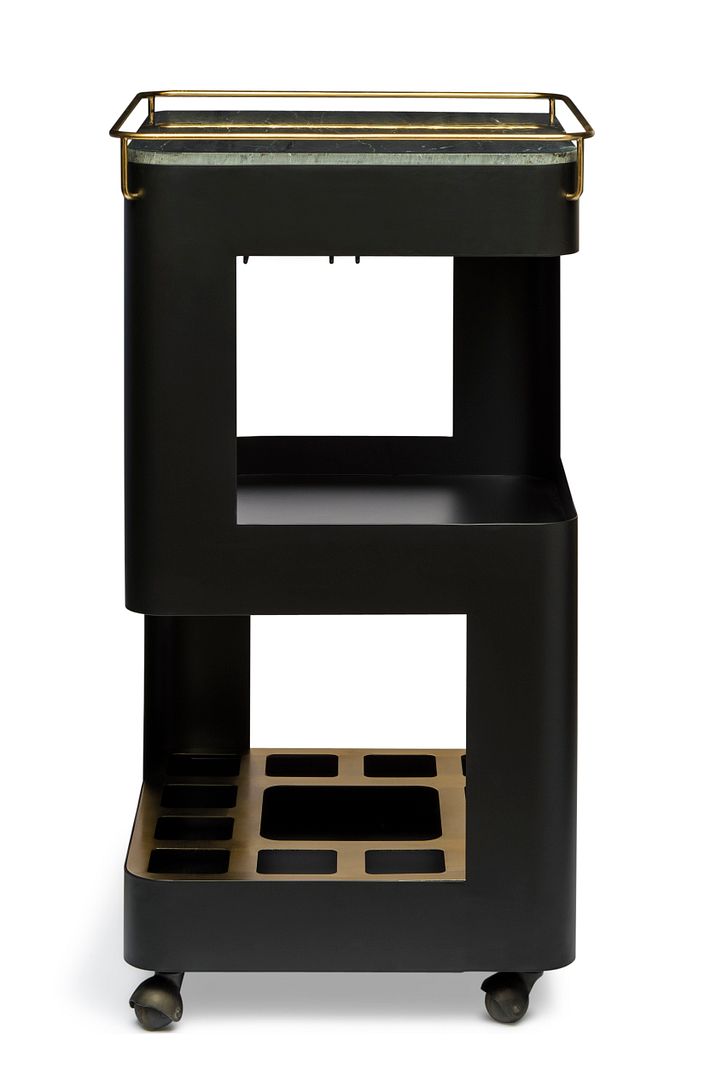 bar cabinet black and gold