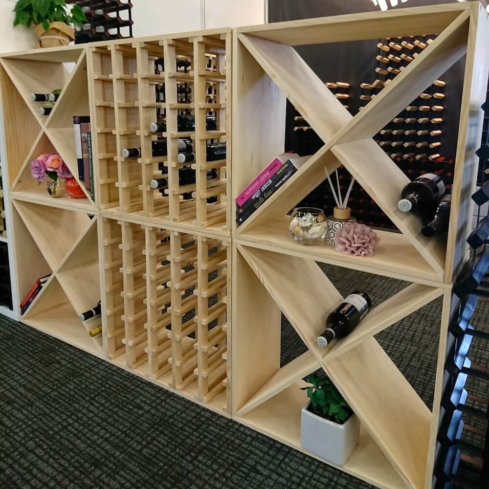 Wine Cellar Kit Popular 100 Bottle Wood Standing Countertop