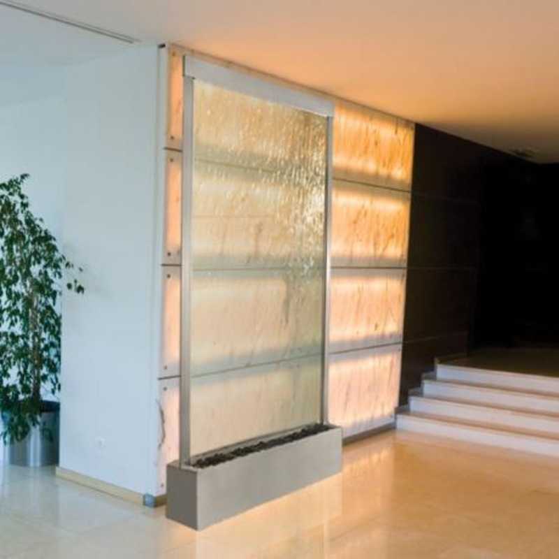Indoor & Outdoor Glass Wall Water Feature Fountain MyDeal