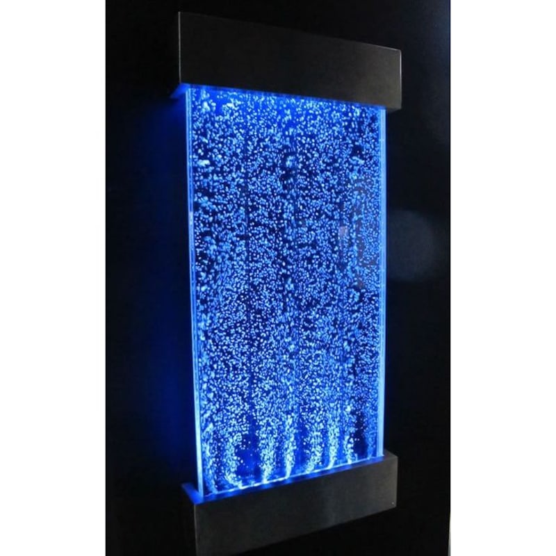 16 Colour Wall Mount Bubble Water Feature 57x122cm 