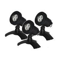 Luponds LED 3W WARM WHITE Pond Light kit - Set of 3