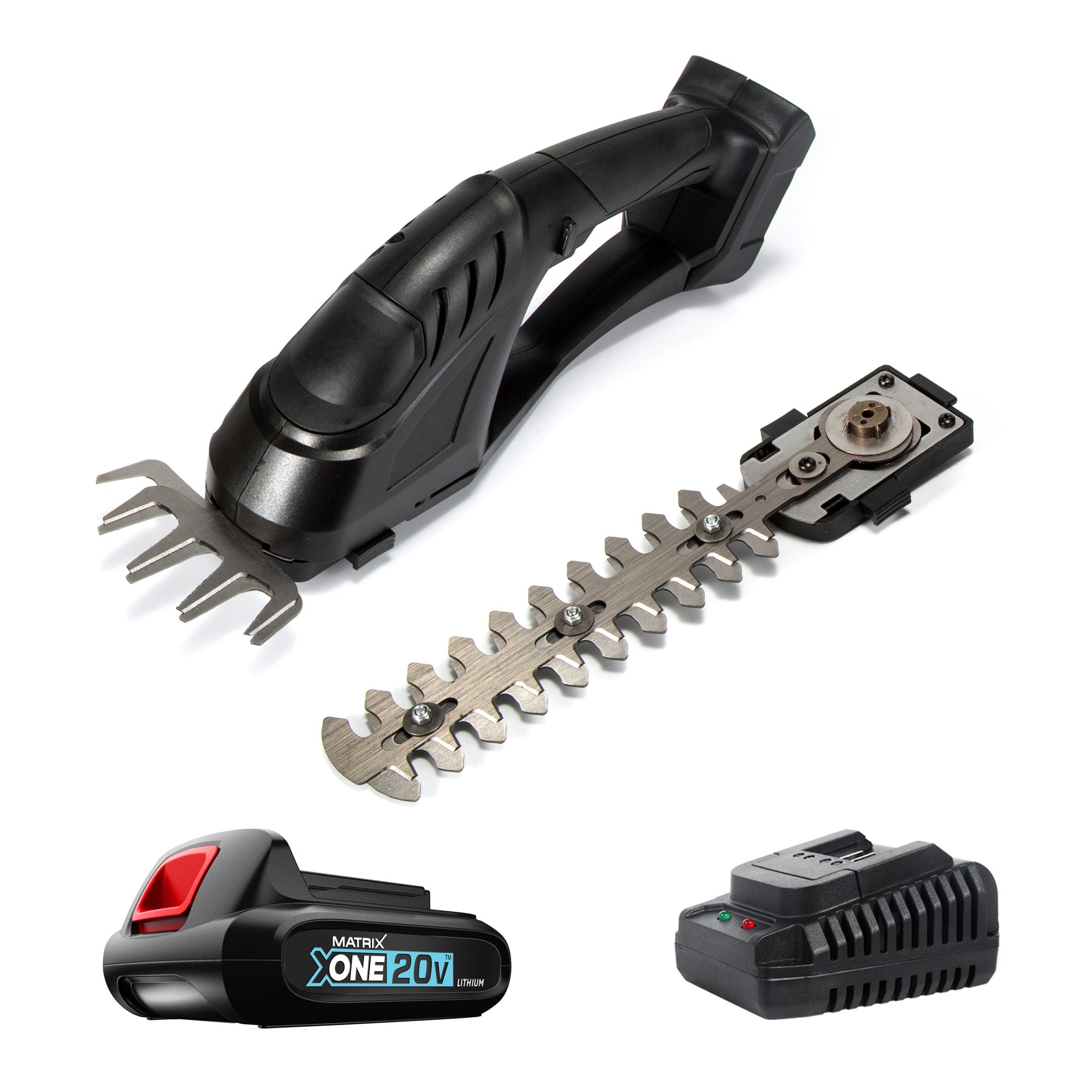 MATRIX 20v X ONE 2in1 Hedge Trimmer Grass And Shear Kit