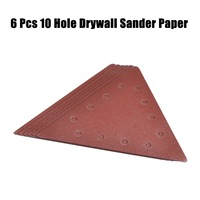 6 Pieces Delta 10 Holes Sanding Discs Sander Paper For Drywall Sander 225