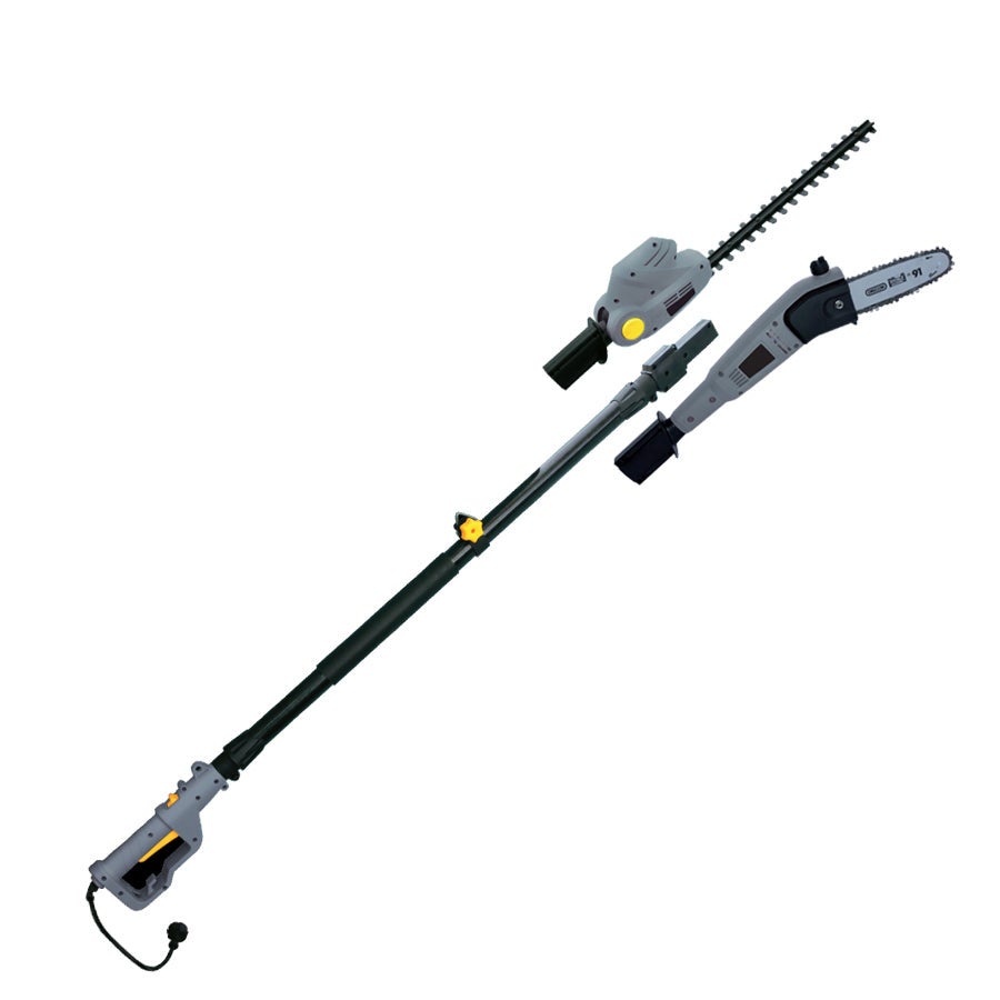 KULLER Corded Electric Pole Chainsaw / Hedge Trimmer Multi function 2in1