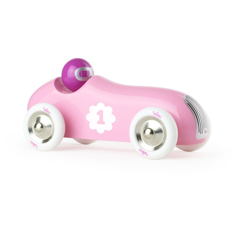 pink wooden car