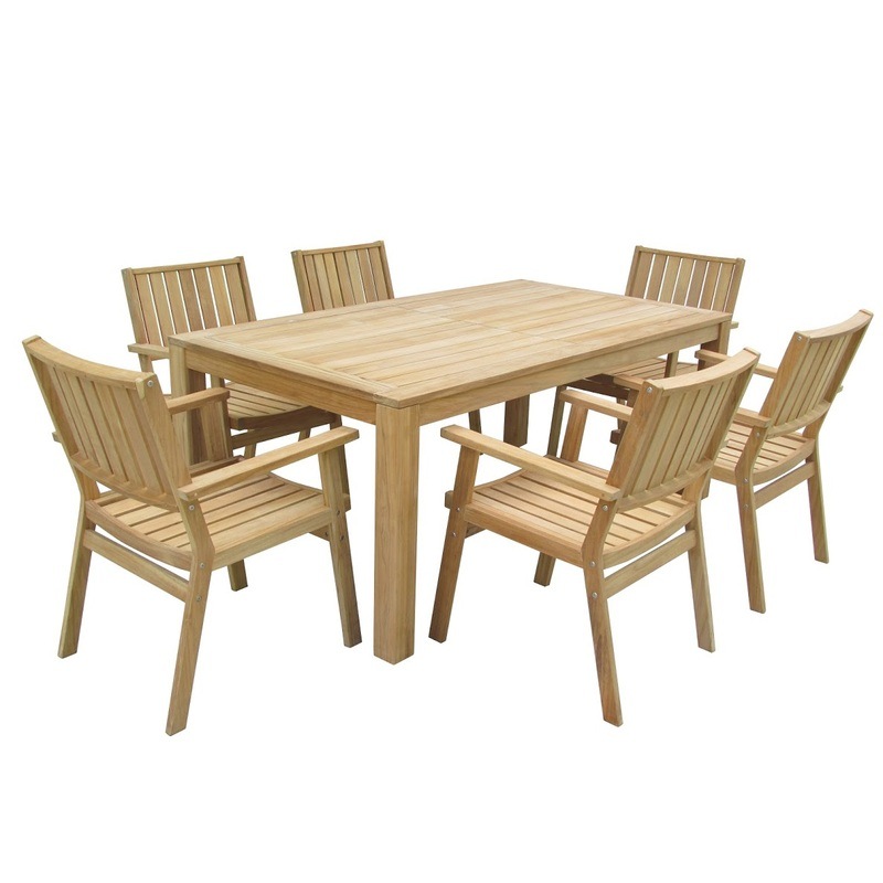 Buy Esperance 6 Seat Outdoor Timber Dining Set MyDeal
