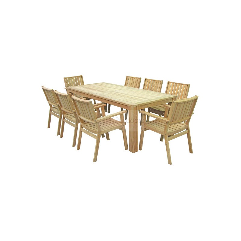 Buy Esperance 8 Seat Outdoor Timber Dining Set MyDeal