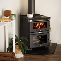 Freestanding Wood Fire Heater with Bakers Oven & Cook Top