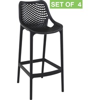 Set of 4 Royal Chair - Black