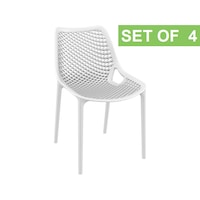 Set of 4 Royal Chair - White