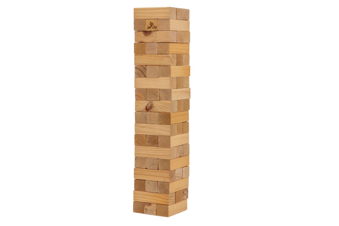 54 Piece Mega Jenjo Outdoor Wooden Block Game 91cm