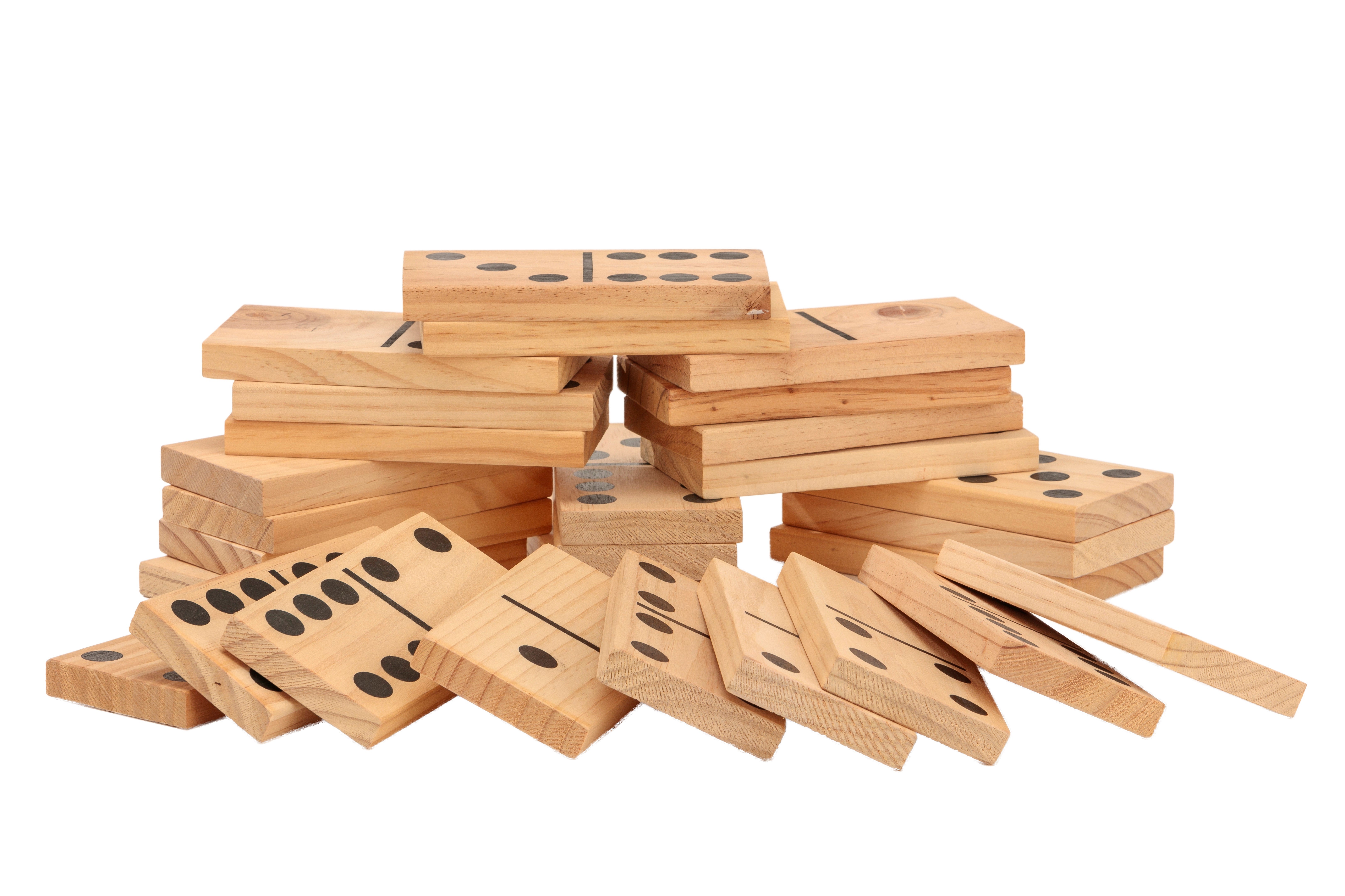 Giant Outdoor Dominoes Game Set with 28 Pieces 15cm