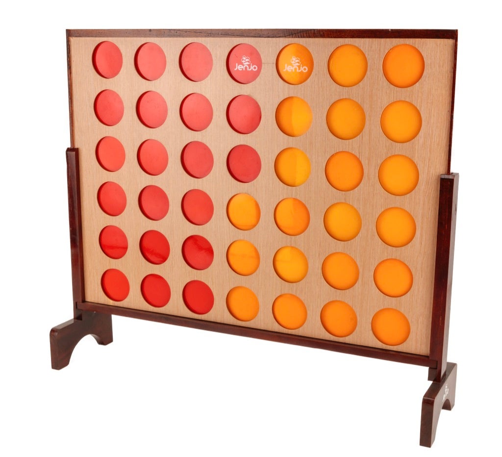 Hardwood Indoor Outdoor Giant Connect Four In A Row Game Set 106 x 118cm
