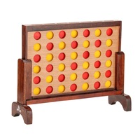 Mini Wooden Connect Four In A Row Game Set 52 x 16cm