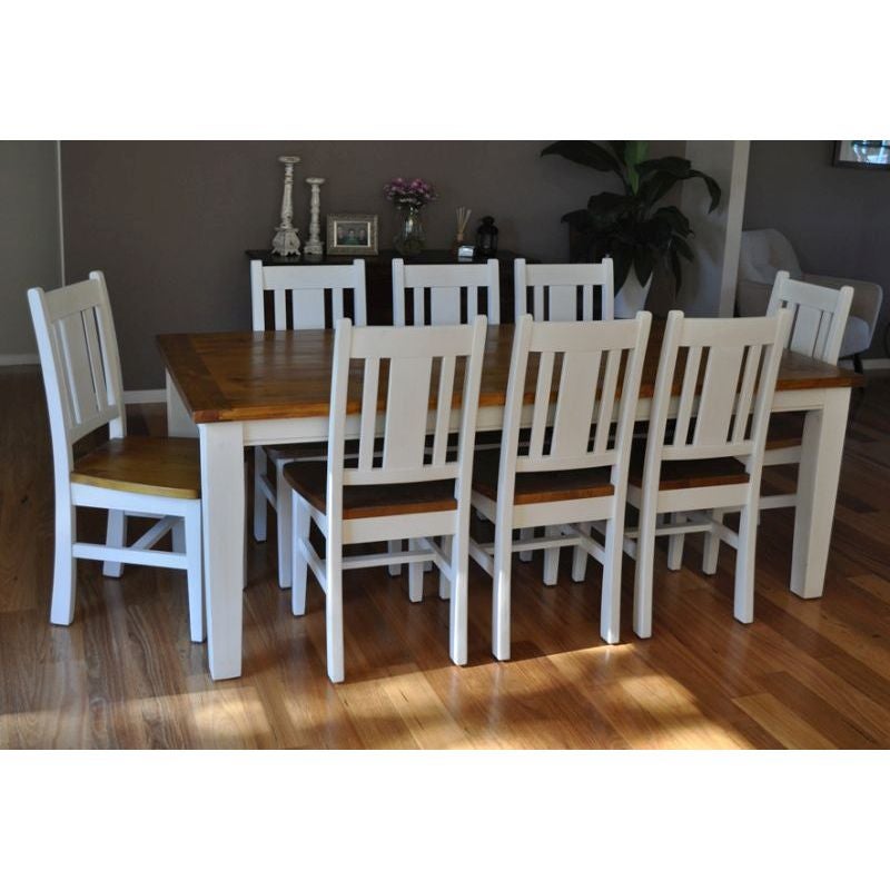 Leura 9 Piece French Provincial Wood Dining Set