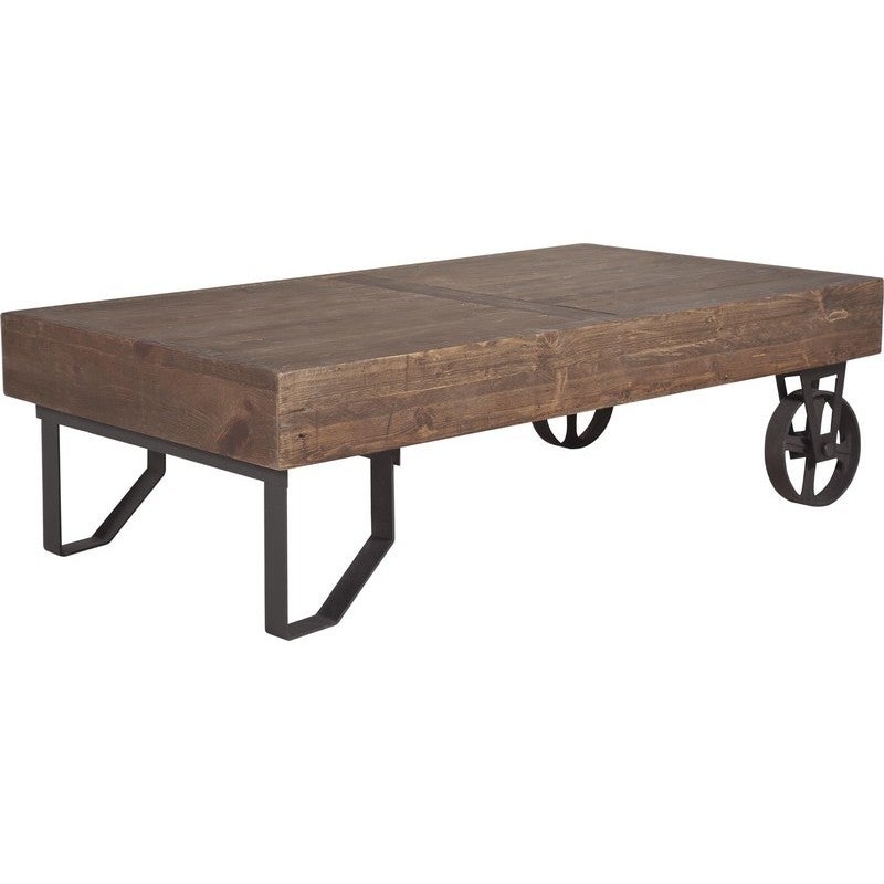 Stonemill Hudson Industrial Rustic Trolley Coffee Table