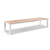 Balmoral 3.55m Outdoor Teak Top Aluminium Table with 12 Watego Malawi Chairs - Outdoor Dining Settings