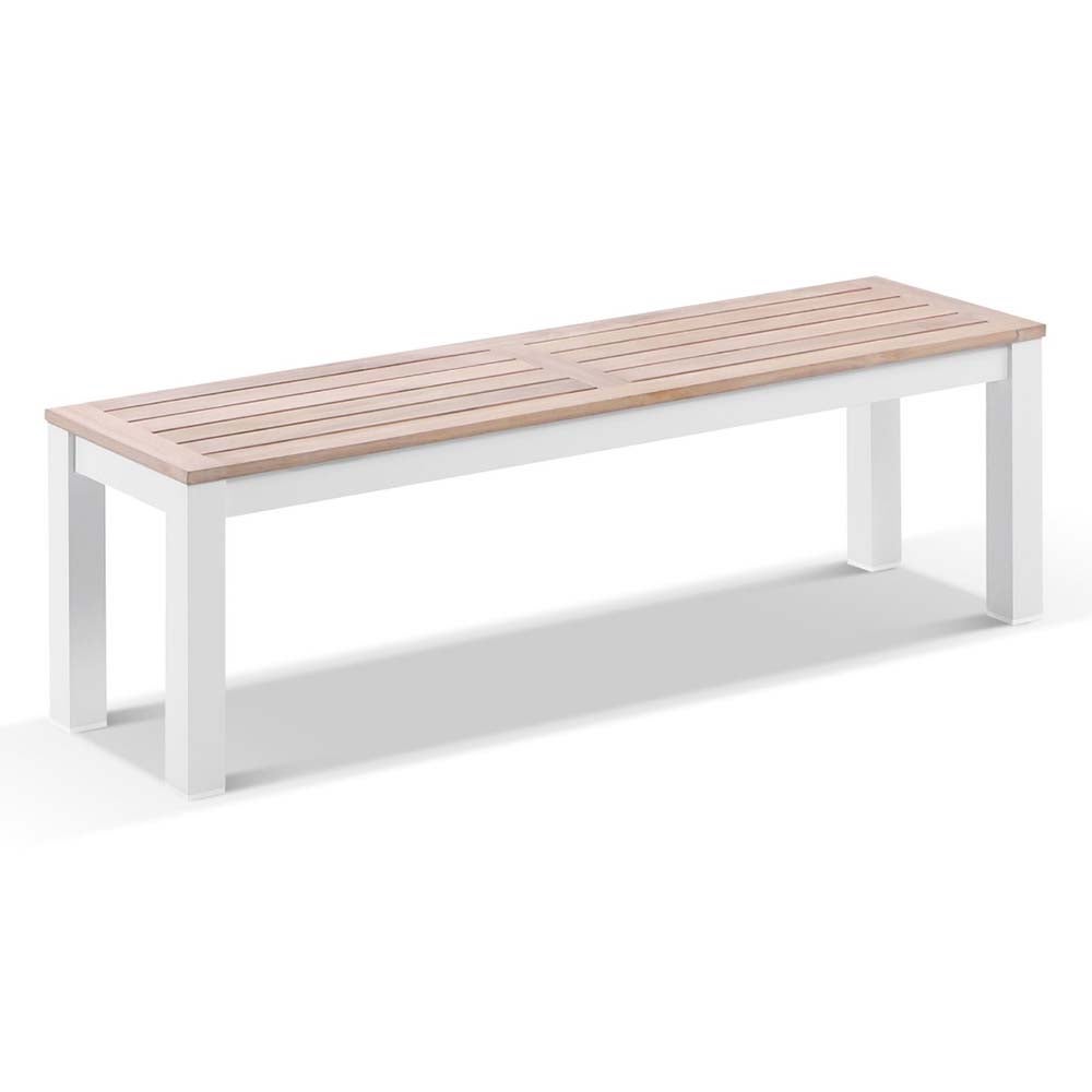 Balmoral Outdoor Aluminium And Teak Timber Bench Seat