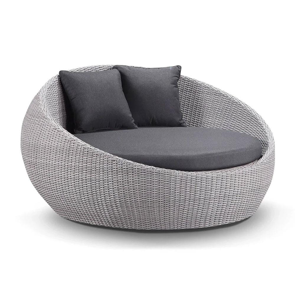 Newport Outdoor Round Wicker Daybed Without Canopy - Kimberly