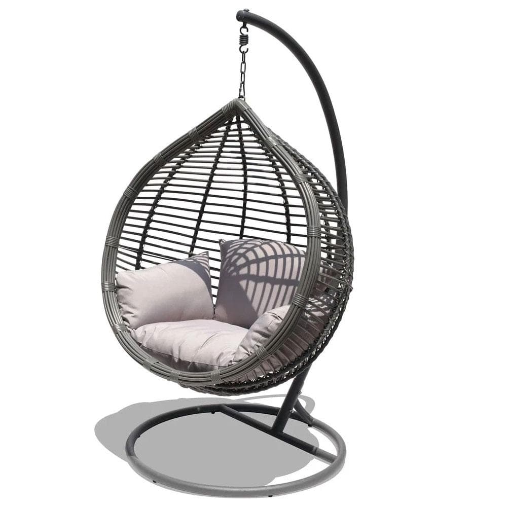 Outdoor hanging egg chair with stand Clearance