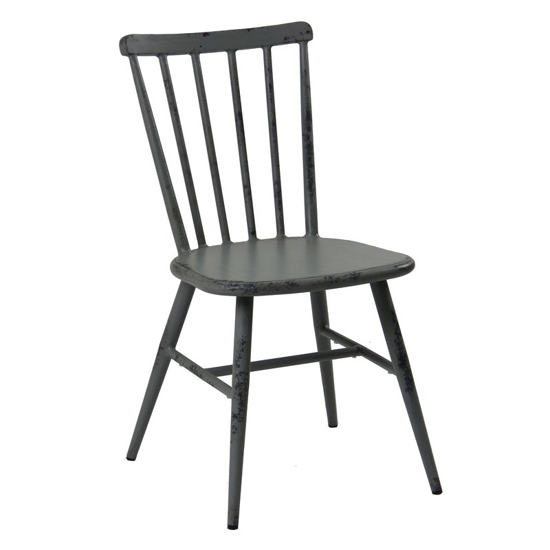 Replica Windsor Stackable Outdoor Dining Chair In Antique Grey