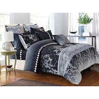 Costa Super King Size Duvet Quilt Cover Set