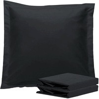 Super Soft Premium European Pillowcases 2-Pack - Black