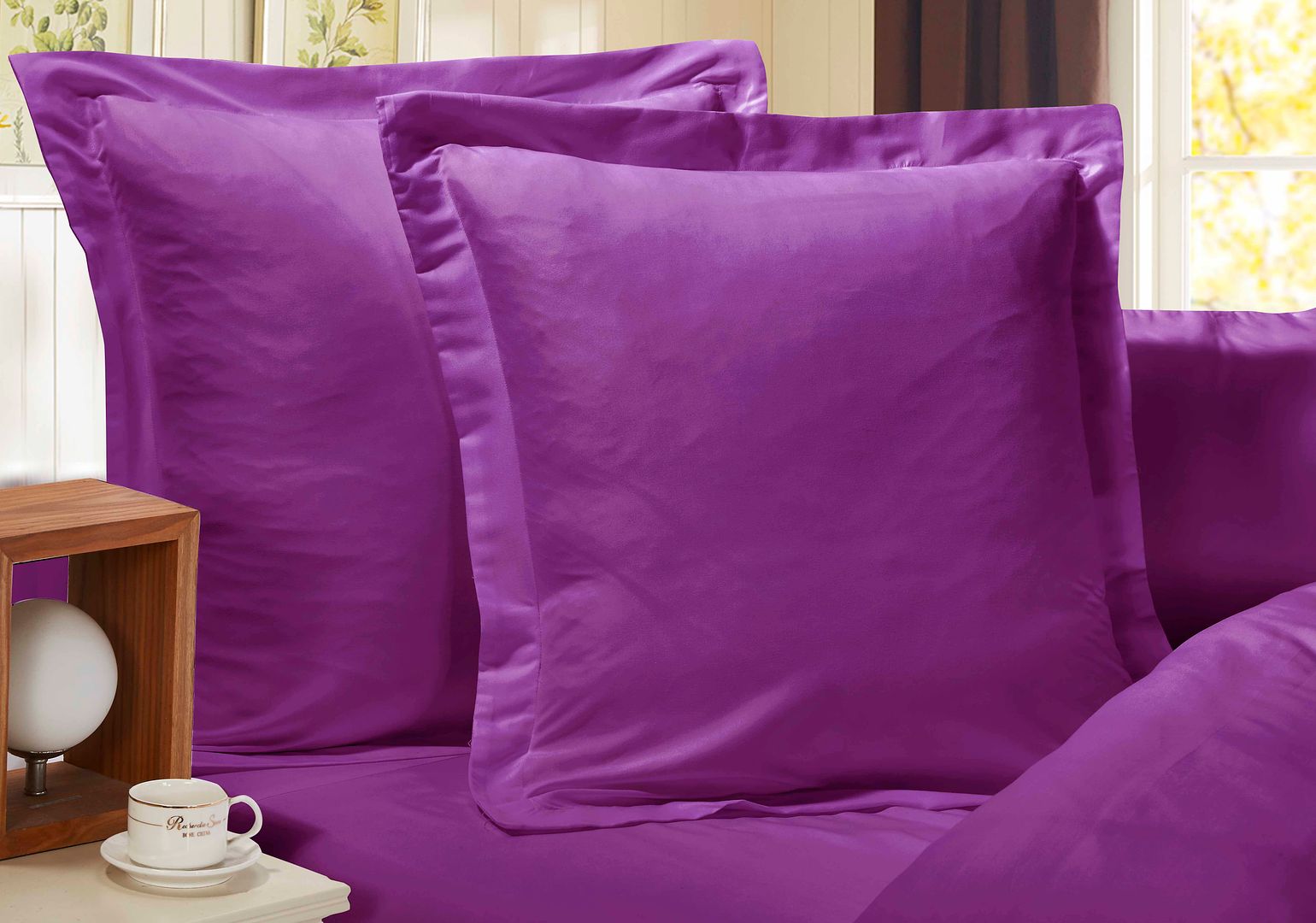 Super Soft Premium European Pillowcases 2-Pack - Purple